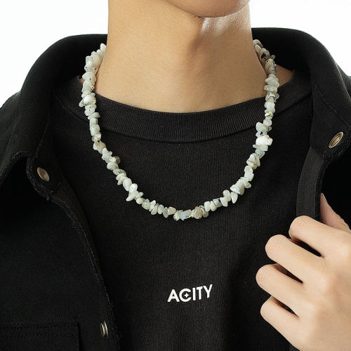 ACITY喜城小众月光天然石项链