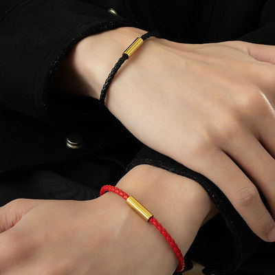 ACITY喜城编织皮绳手链不掉色