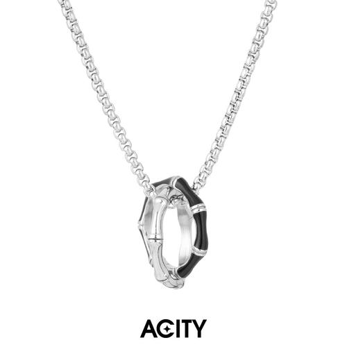 ACITY喜城新中式竹节双环项链