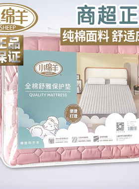 小绵羊透气抗菌床垫加厚单人防滑
