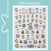 茉季 美甲贴纸贴片背胶指甲贴美甲贴可爱卡通贴纸手帐贴147唐老鸭