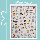 饰贴花饰品DP330 茉季 卡通公主立体浮雕美甲贴纸防水指甲贴装 331