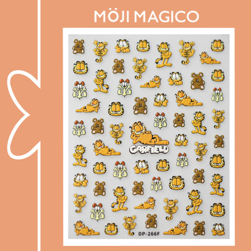 茉季中国美甲贴纸立体浮雕效果