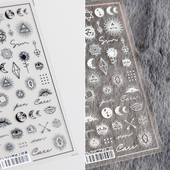 甲贴神秘符号贴花防水贴纸 茉季 新工艺美甲贴纸背胶指甲贴日式 489