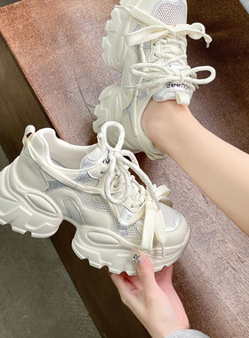 欧洲站老爹鞋女ins潮小众设计感女鞋松糕厚底时尚休闲增高运动鞋