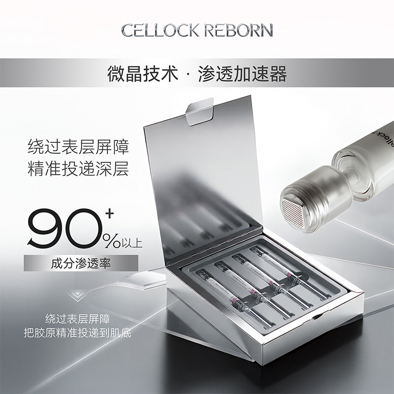 韩国CR眼部水光精华居家水光CELLOCK REBORN5支送工具5个眼贴膜5