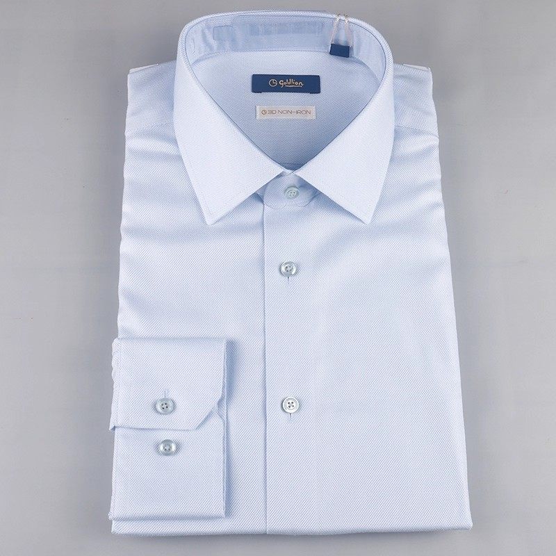 金利来男装 春季含桑蚕丝免烫长袖衬衫2025新款MSLH169A0127-15