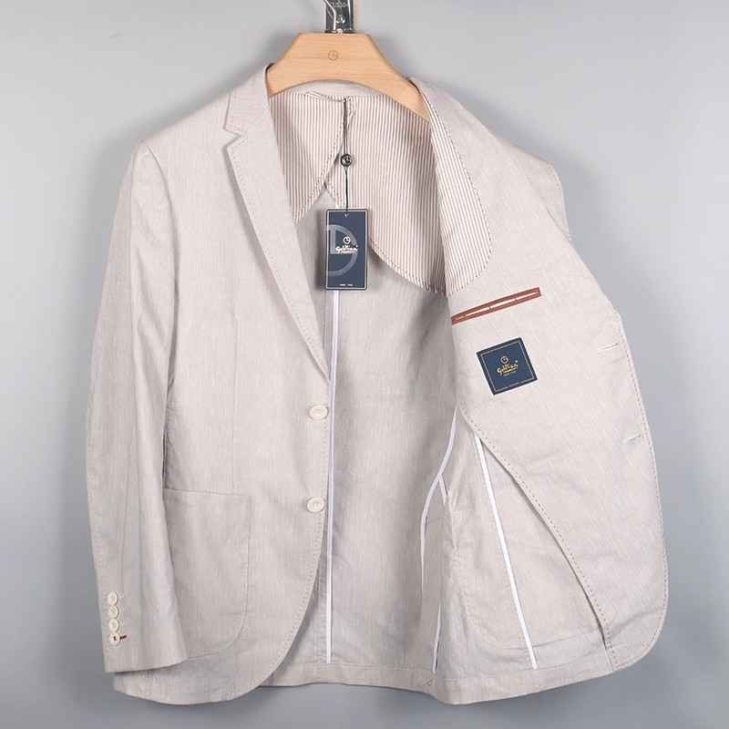 金利来商务男装 夏季薄款休闲修身单西服外套MZD21251706-28