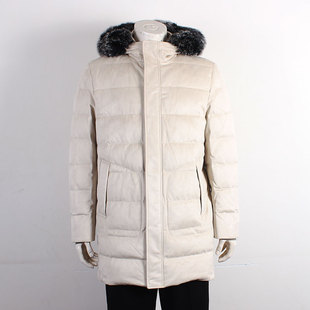 金利来加厚羽绒服 冬季新款狐狸毛领商务男装外套MDS21141460-27