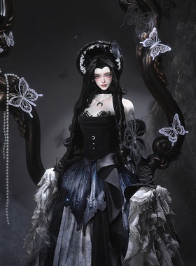 DollZone3分新娃夜蝶71女体无面妆全套裸娃BJD娃娃DZ官方原创