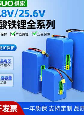 12.8v磷酸铁锂电芯32700带保护板太阳能户外路灯电源25.6v电池组