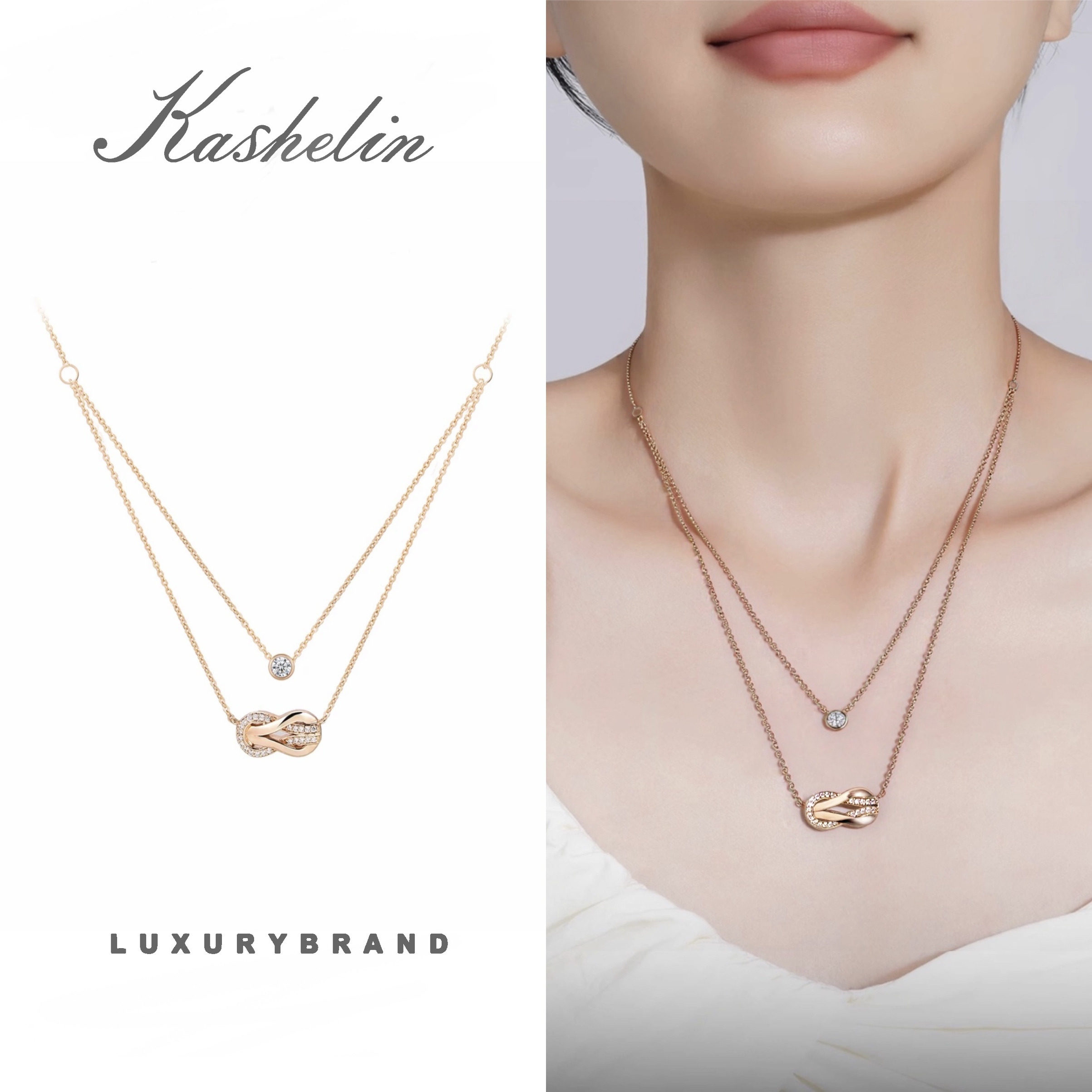 OF英【限量】Kashelin设计师款马蹄项链~8758