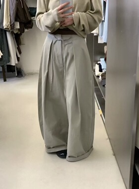 Ulour11032韩国秋新款时尚显瘦设计感气球裤女宽松阔腿休闲裤子