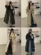 立领风衣外套女高级感英伦风中长款 sky20157韩代2025秋季 新款 大衣