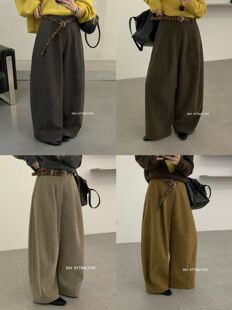 sky20168韩系新宽松显瘦高腰弯刀裤气球直筒休闲女百搭阔腿长裤子