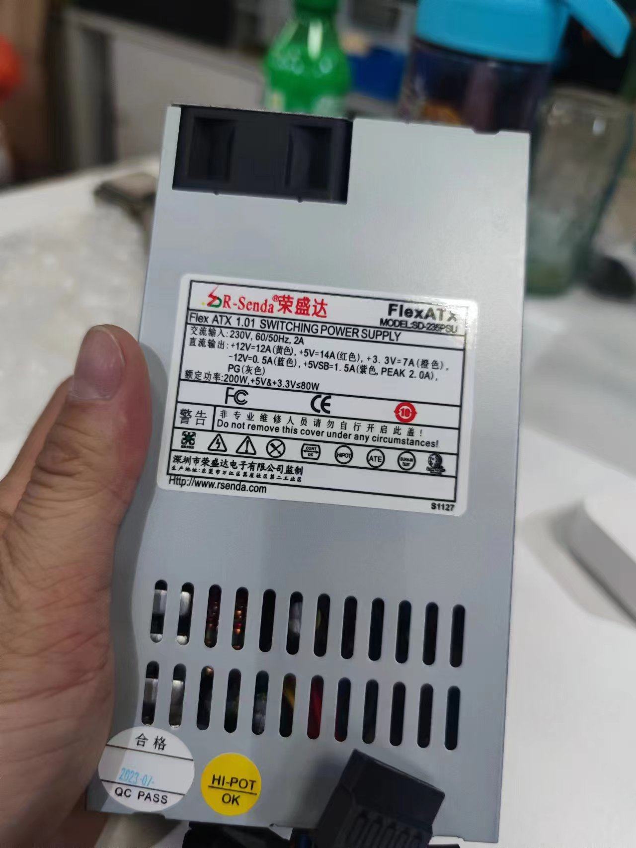 荣盛达SD-235PSU额定200W小1U电源荣御达RYT-250F控机箱小2U机箱