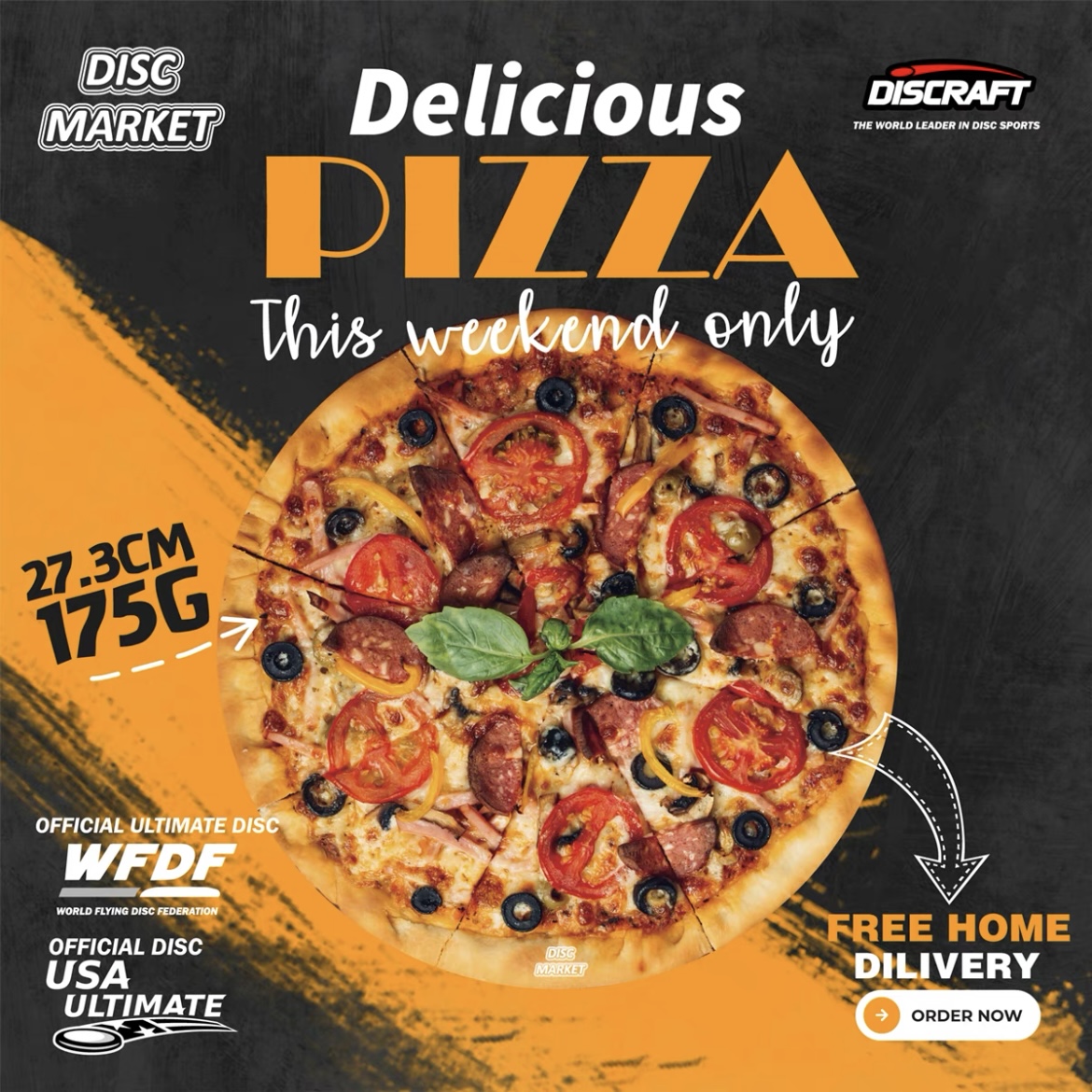 Discraft披萨饼比萨pizza disc极限飞盘户外运动竞技比赛盘个性 运动/瑜伽/健身/球迷用品 极限飞盘 原图主图