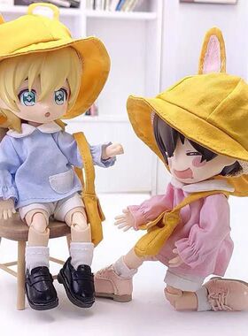 ob11娃衣 幼稚园四件套衣服裤子+帽+包包12分bjd玩偶 GSC茉莉现货
