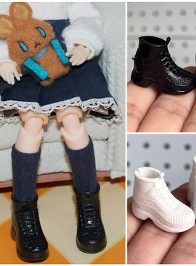 OB11娃鞋 休闲鞋 短靴12分bjd娃娃 鞋子 GSC 盲盒素体 molly鞋子