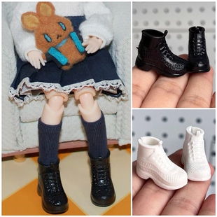 鞋 短靴12分bjd娃娃 休闲鞋 molly鞋 GSC 盲盒素体 子 OB11娃鞋