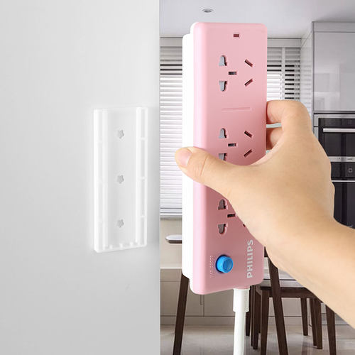 排插固定器插线板墙上贴插排