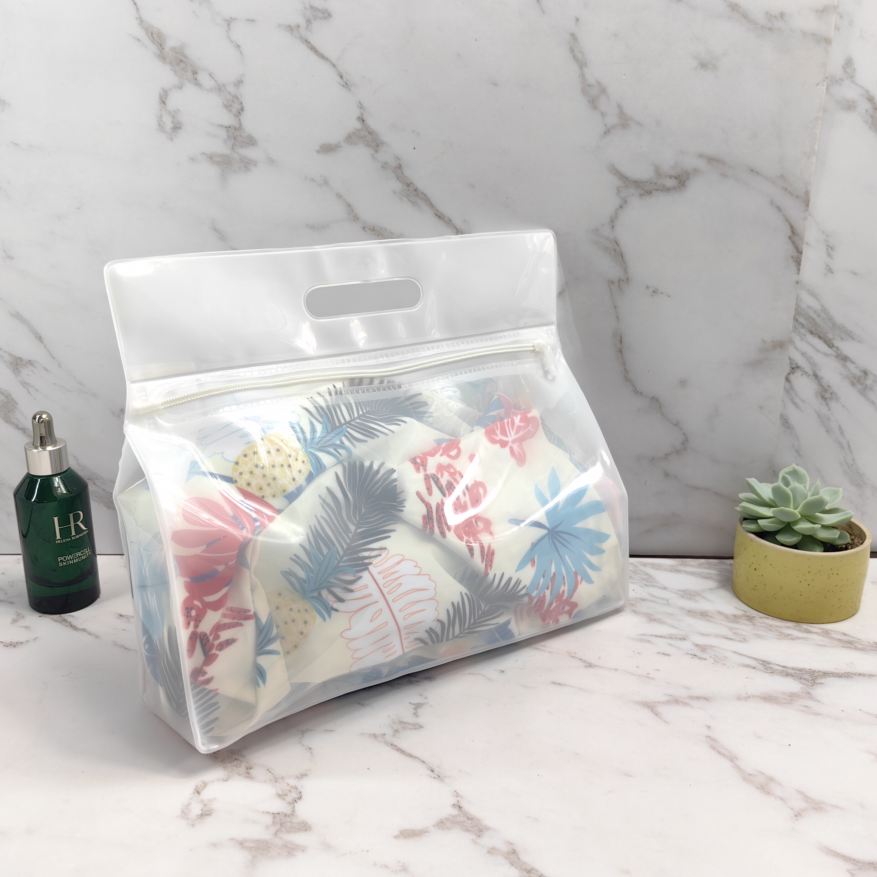 旅行便携防水化妆品收纳包透明EVA软包装内衣泳衣浴室用防潮袋