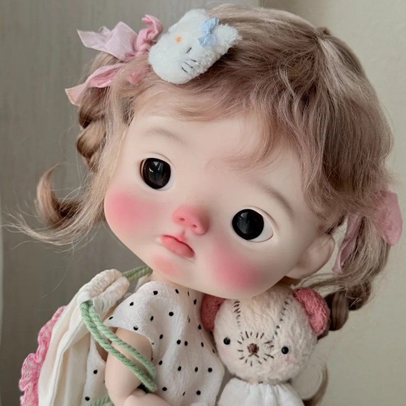 bjd娃娃bjd正版娃娃小6分大头点妹 大头萌娃bjd素体bjd人偶娃娃
