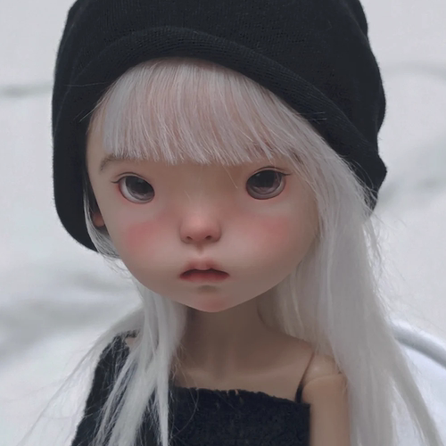 bjd娃娃bjd6分特体蓝豆豆呆萌小布sd娃娃bjd素体树脂裸娃化妆礼物