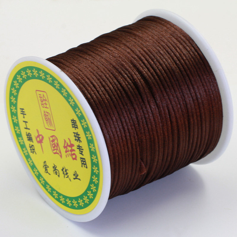 NO. 7 CHINESE KNOT WIRE BRAIDED PENDANT RED ROPE BRACELET HANDMADE DIY ACCESSORIES MATERIAL NECKLACE ROPE PENDANT KOREAN SILK