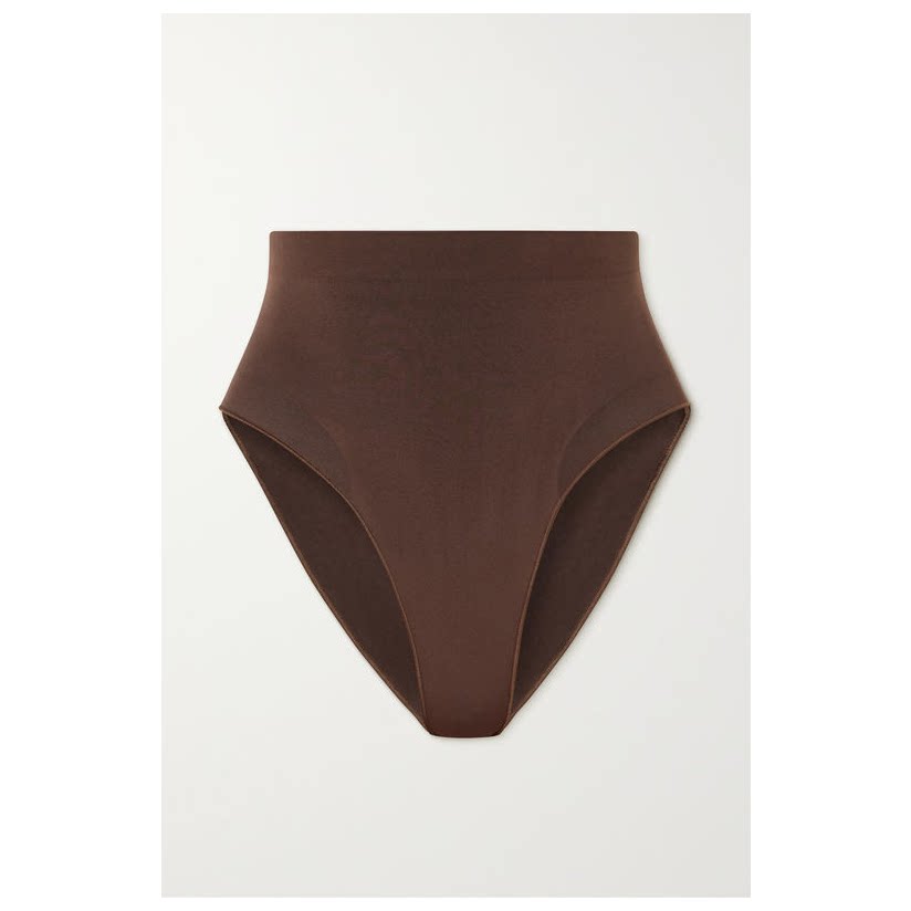 skims sculpt 无缝中长束腰深褐色内裤女
