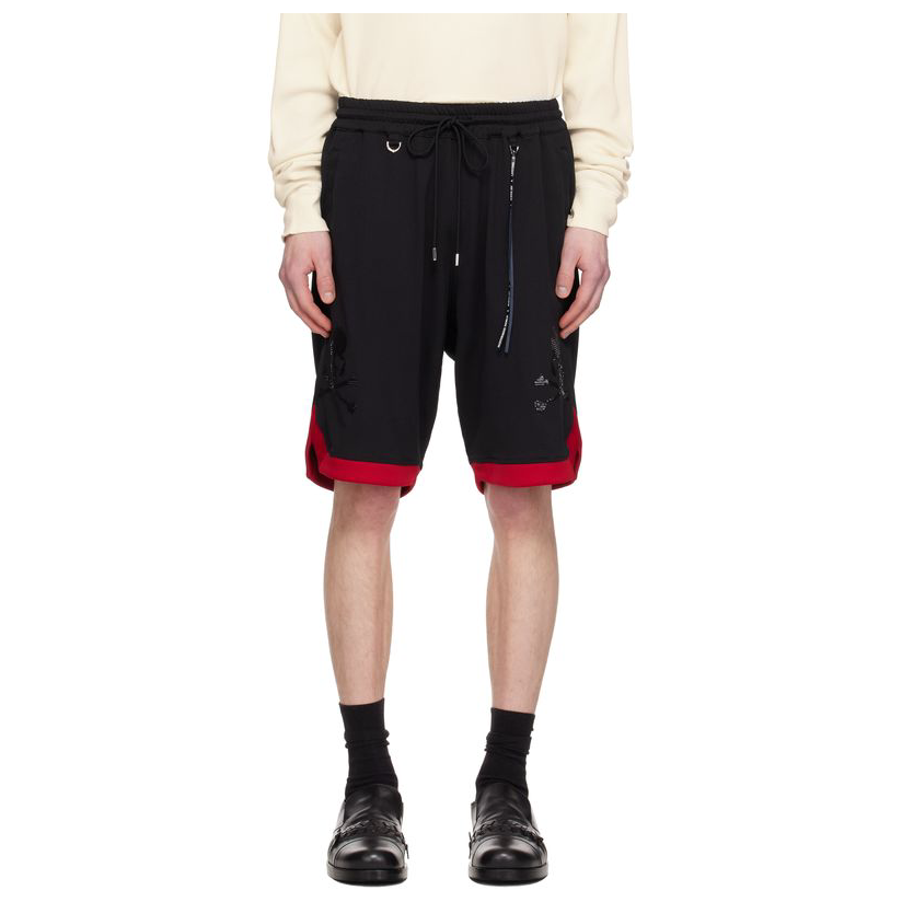 Mastermind World 黑色 Basket 短裤男运动裤透气登山徒步运动