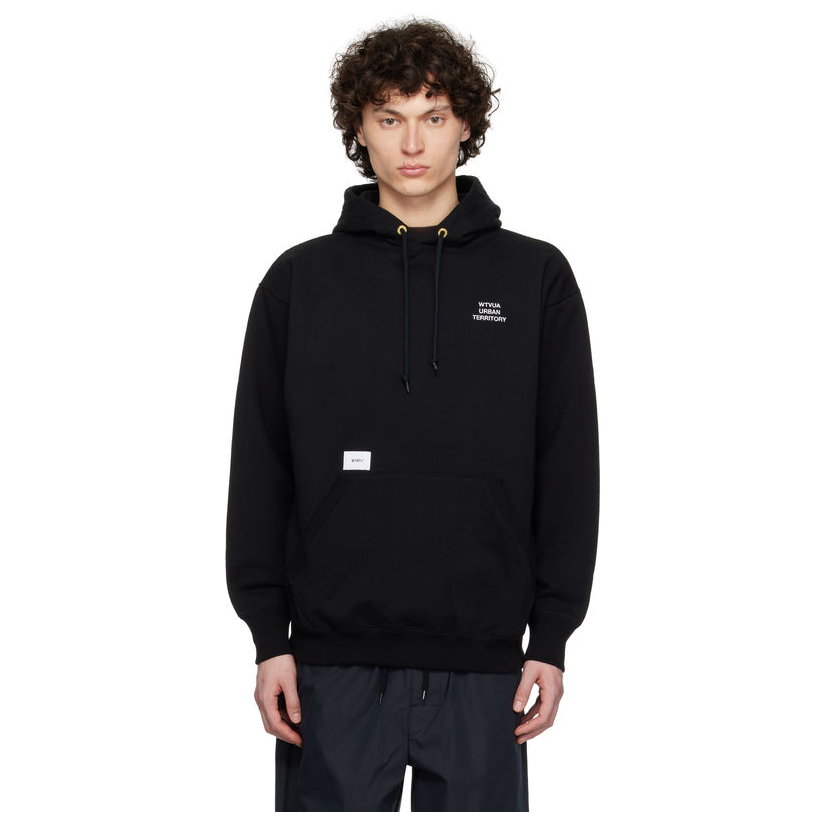 WTAPS 黑色 WUT 连帽卫衣男