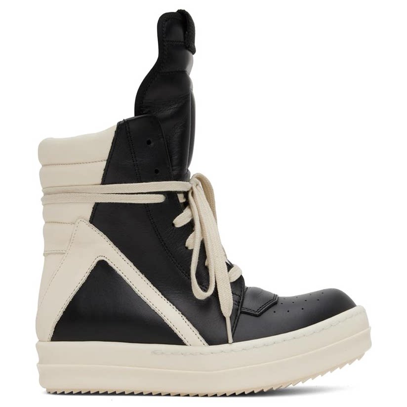 rick owens 瑞克·欧文斯 黑色 geobasket 高帮运动鞋男