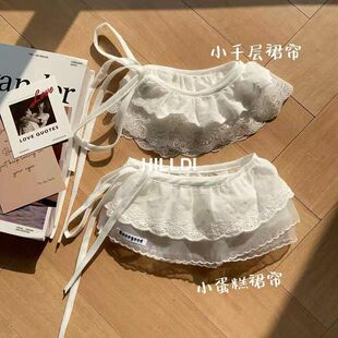 成人款 韩系芭蕾风氛围感蕾丝半身裙女春夏屁帘显瘦遮胯裙 包邮 满88