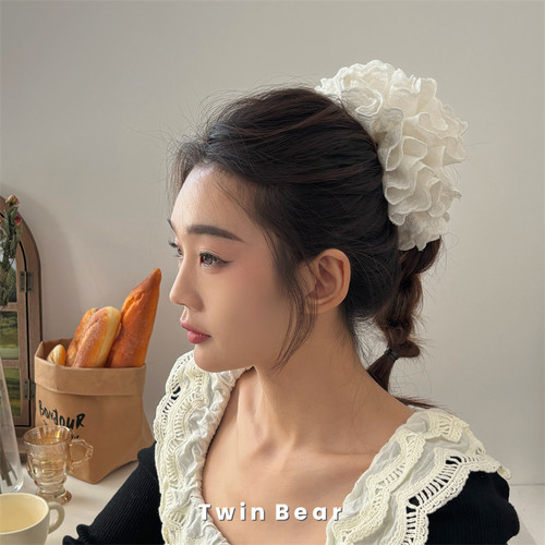 娜扎同款纯棉荷叶边肥肠圈