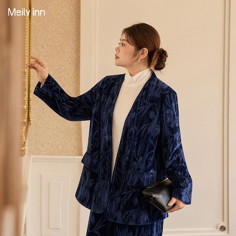 美丽客栈高端大码棉服女显瘦不臃肿胖mm200斤宽松时髦高级感外套
