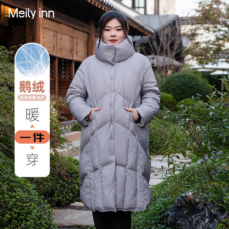 美丽客栈波波奶芋羽绒服冬女大被子大码女装宽松显瘦保暖大码显瘦