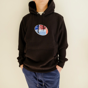 美国街头潮牌stussy 斯图西 男女情侣帽衫 美潮街头休闲卫衣套头