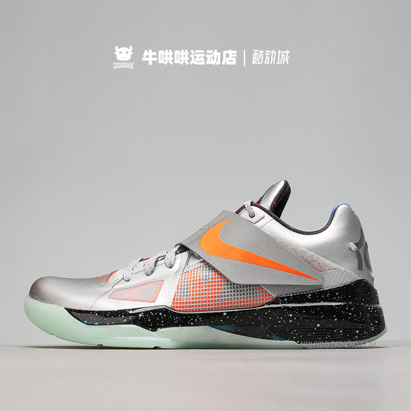 牛哄哄 Nike KD 4 Galaxy 杜兰特4代全明星黑银篮球鞋 FD2635-001