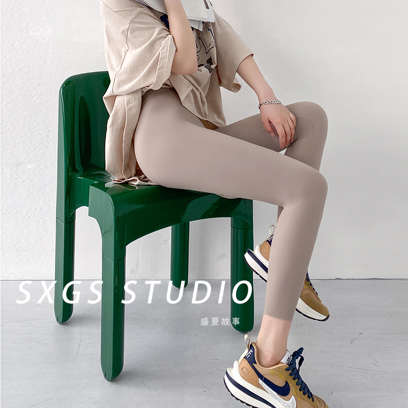 八分夏季薄款冰丝显瘦鲨鱼裤