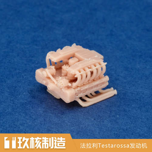 玖核制造 1/64法拉利Testarossa发动机V12大排量引擎场景摆件