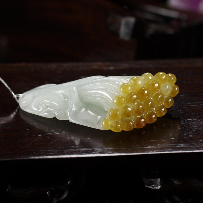 正品a货 天然翡翠玉冰糯种浅绿黄翡百合花百年好合送朋友情人礼品