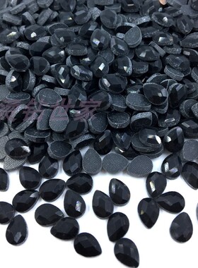 DMC异形钻 黑色水滴斑 异形中东钻 DMC烫钻 服饰钻DMC异形钻