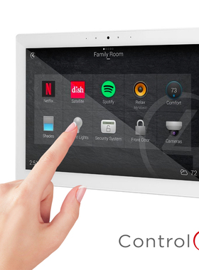 Control4全屋智能家居系统T8嵌墙触控屏可视对讲T10移动触摸屏