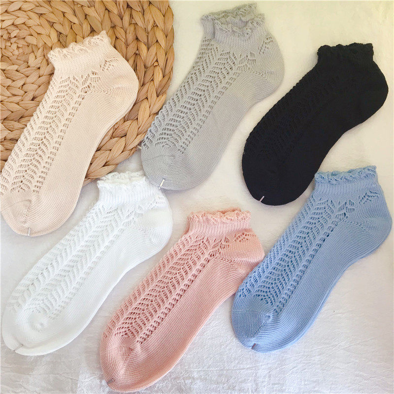 全店39元包邮时尚加大码女装船型袜棉糖果色船袜女大码3942镂空袜