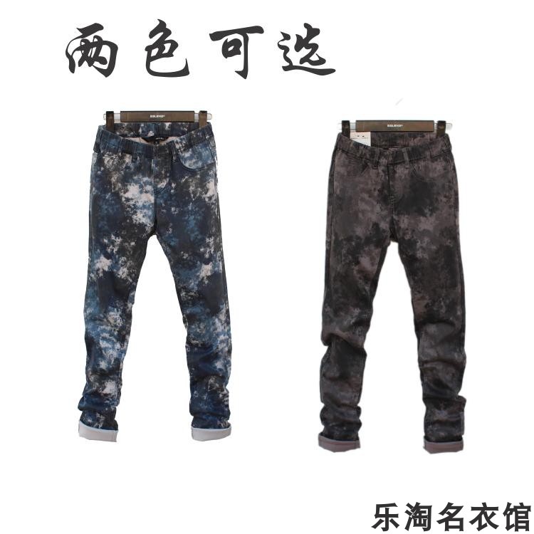 班尼路女弹力薄款棉质小脚长裤