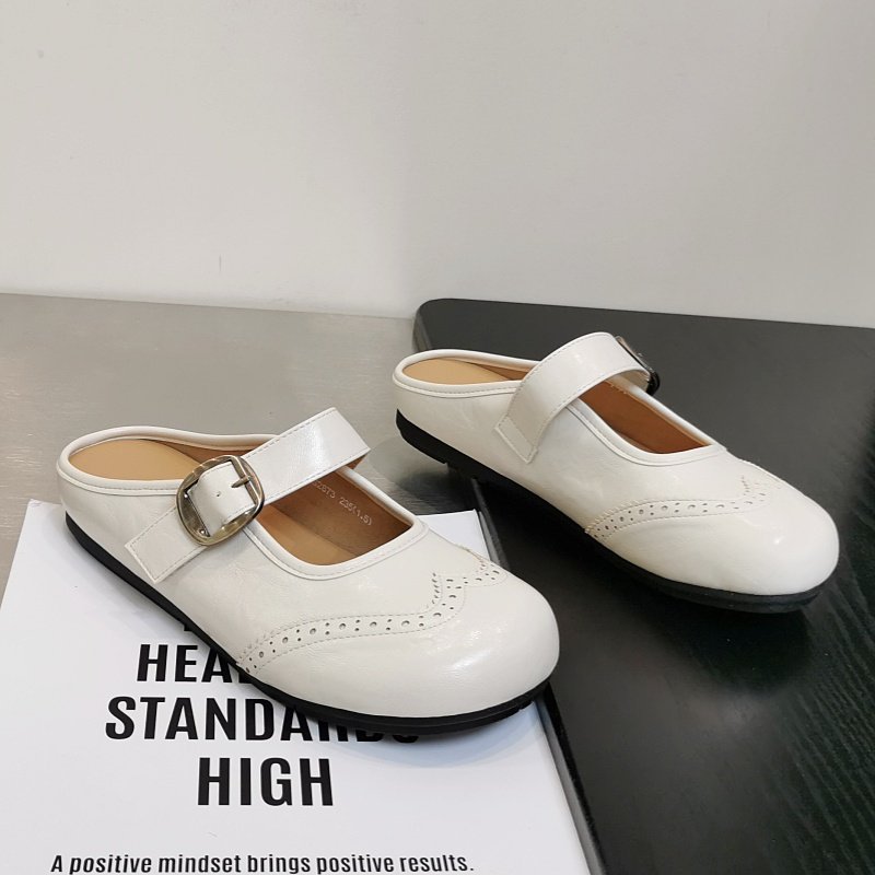 复古玛丽珍鞋女2026春夏新款外穿平底包头半拖配裙子舒适软底单鞋,女鞋,浅口单鞋,淘宝优惠券,粉丝福利购,淘宝优惠卷