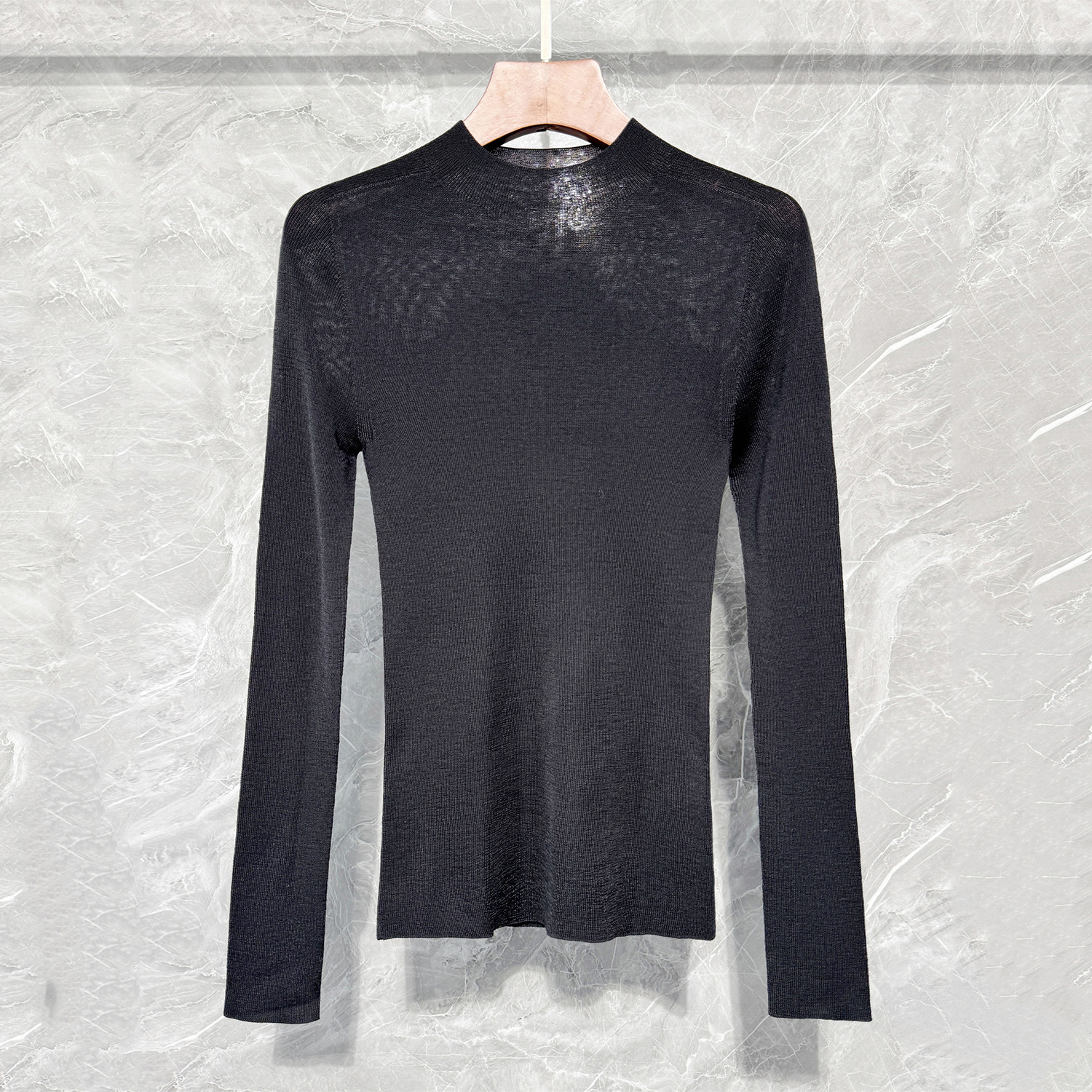 100%纯羊毛衫修身针织打底衫上衣