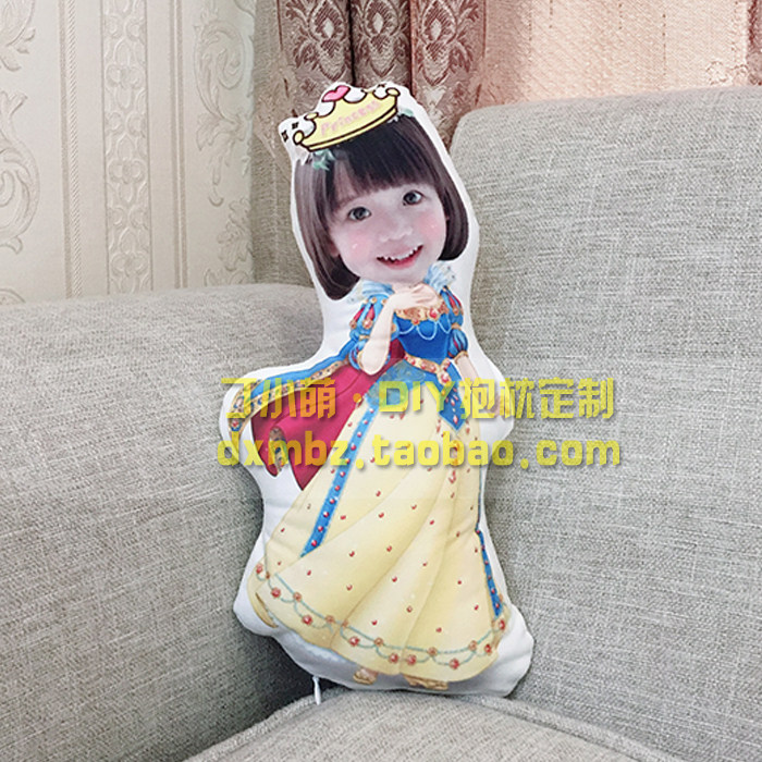 宝宝儿童照片人形抱枕靠枕定制q版娃娃卡通公仔安抚玩偶异形枕头