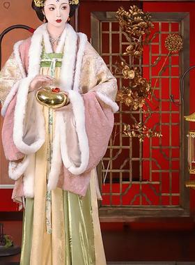 暖玉生香 法门寺复原唐制齐胸襦裙原创女装秋冬款汉服双色可选